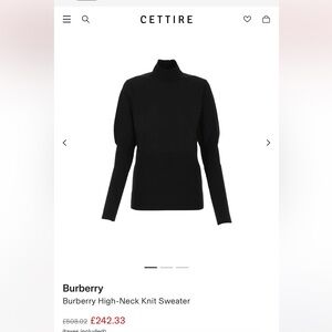 New authentic Burberry high neck knit sweater
